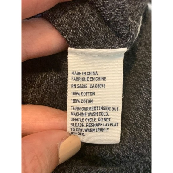 American Eagle men gray with black trim V neck long sleeves sweater size XS - Picture 4 of 4